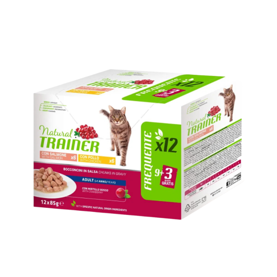 Adult Multipack 12 X 85G Mix-Pollo e Salmone