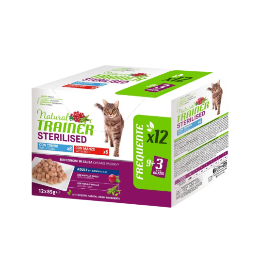 Sterilised Multipack 12 X 85G Mix-Tonno e Manzo