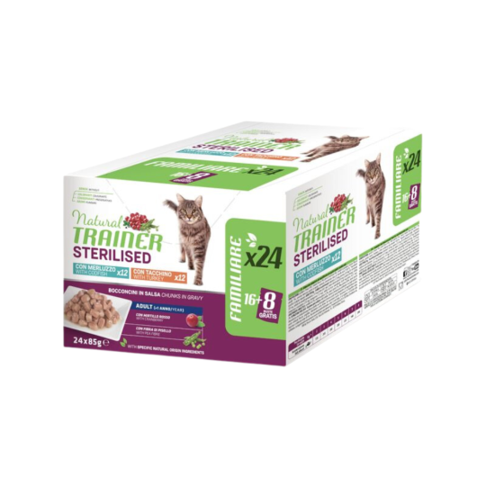Sterilizzato Multipack 24 X 85G Tacchino e Merluzzo