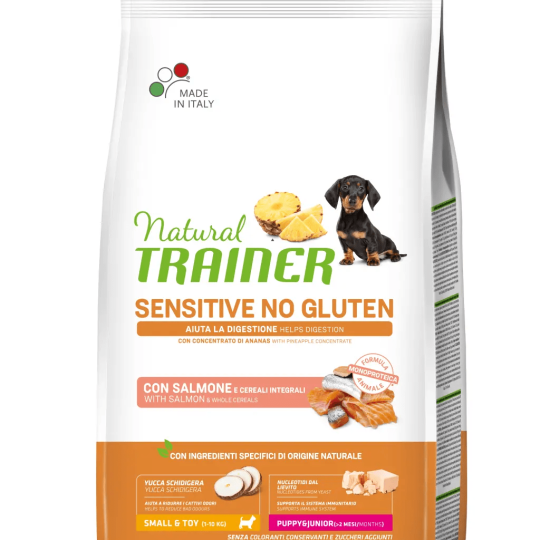 NATURAL TRAINER Mini Puppy Salmone Sensitive No Gluten