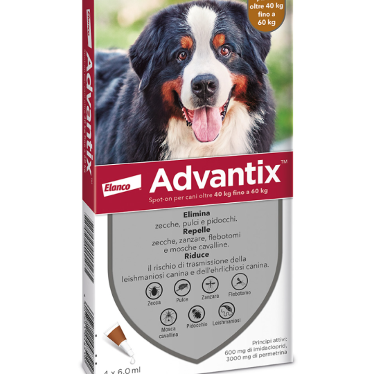 ADVANTIX per cani 40-60kg | 6 Pipette
