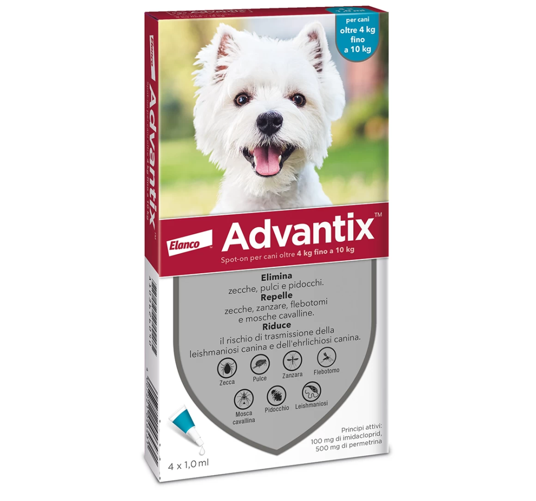 ADVANTIX per cani 4-10kg | 6 Pipette