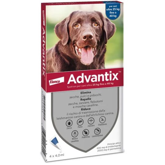 ADVANTIX per cani 25-40kg | 6 Pipette