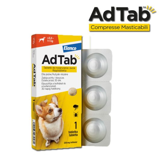 AdTab - Compresse masticabili Cane 5,5 - 11 kg