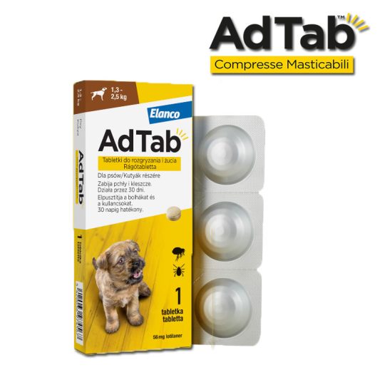 AdTab - Compresse masticabili Cane 1,3 - 2,5 kg
