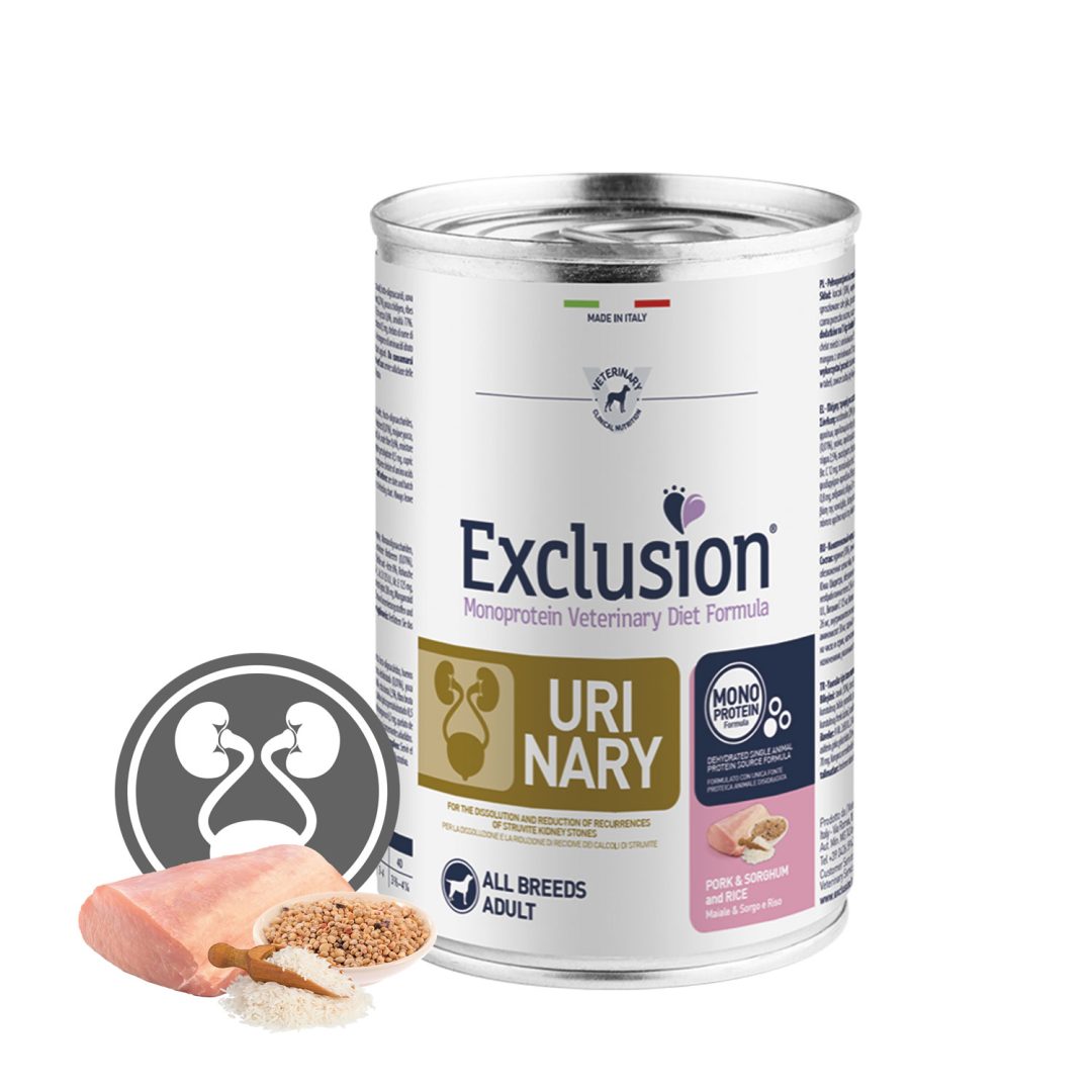 EXCLUSION URINARY PORK & SORGHUM AND RICE 400g