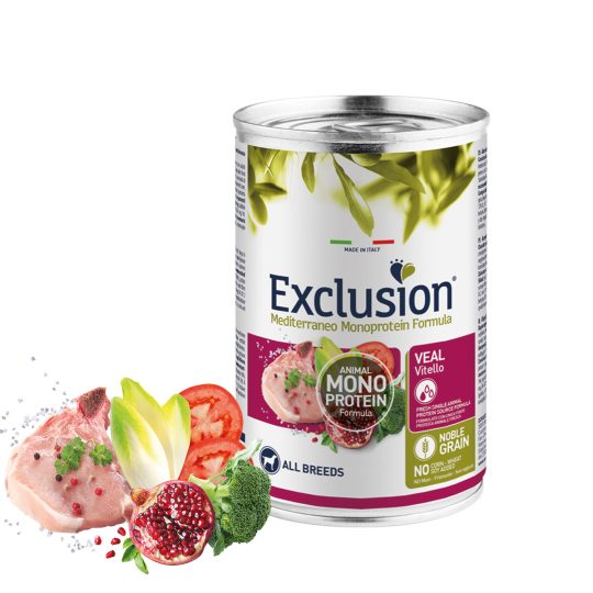 EXCLUSION MEDITERRANEO ADULT VITELLO 400g