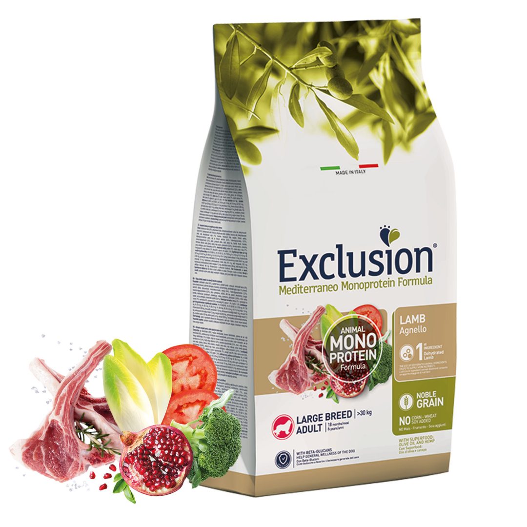 EXCLUSION MEDITERRANEO ADULT LAMB LARGE 12KG