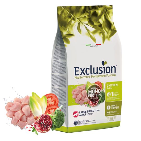 EXCLUSION MEDITERRANEO ADULT CHICKEN LARGE 12Kg