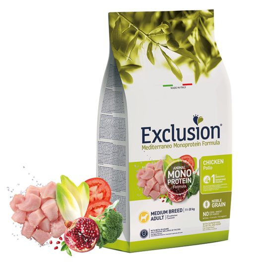 EXCLUSION MEDITERRANEO ADULT CHICKEN MEDIUM