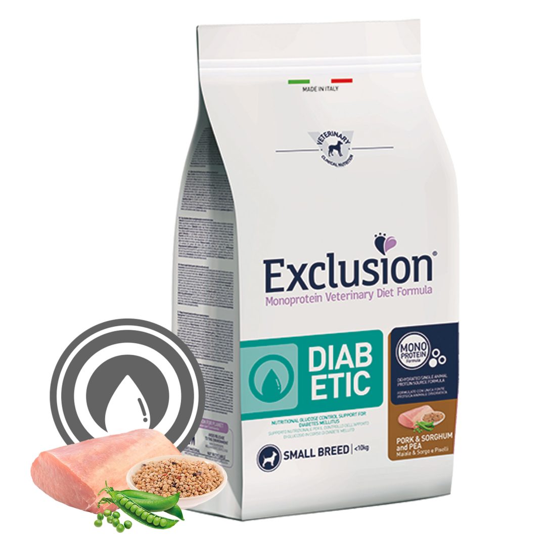 EXCLUSION DIABETIC PORK & SORGHUM AND PEA