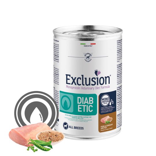 EXCLUSION DIABETIC PORK & SORGHUM AND PEA 400g
