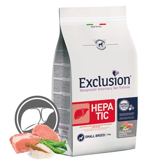 EXCLUSION HEPATIC PORK & RICE AND PEA 2KG