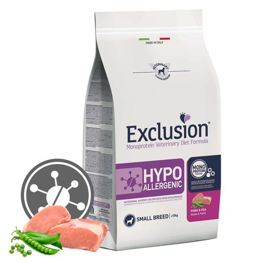 EXCLUSION HYPOALLERGENIC PORK AND PEA
