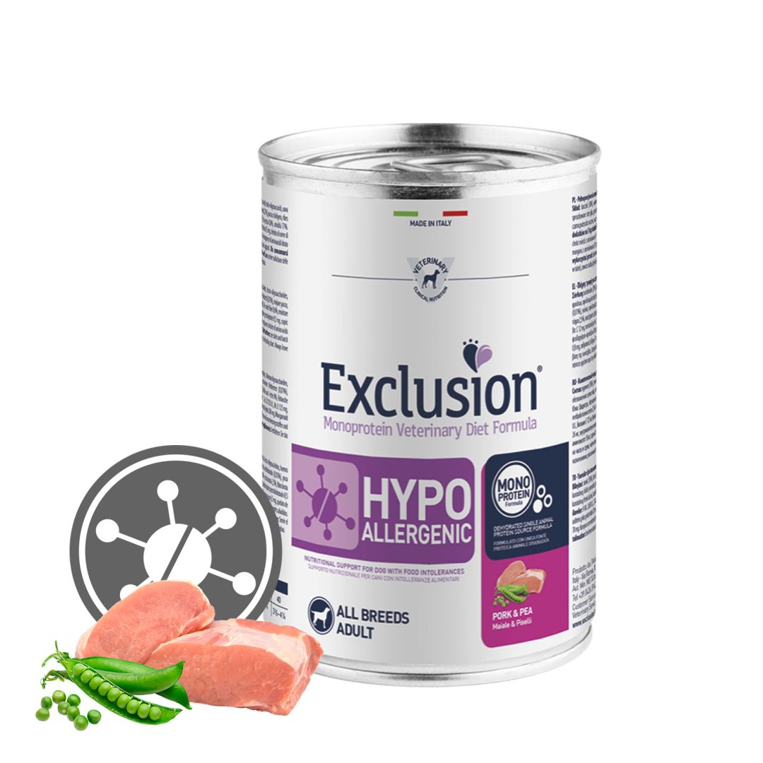 EXCLUSION HYPOALLERGENIC PORK & PEA