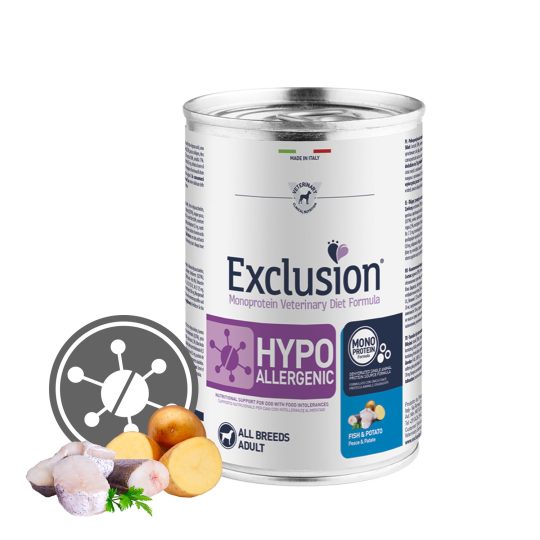 EXCLUSION HYPOALLERGENIC FISH & POTATO