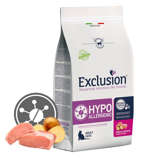 EXCLUSION HYPOALLERGENIC CAT PORK & POTATO