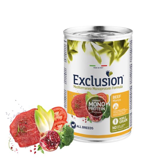 EXCLUSION MEDITERRANEO ADULT BEEF 400g
