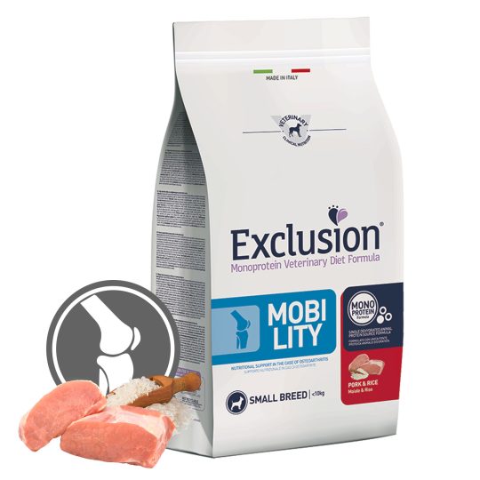 EXCLUSION MOBILITY PORK & RICE SMALL BREED 2KG