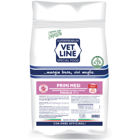 VETLINE Primi mesi Maiale 800gr
