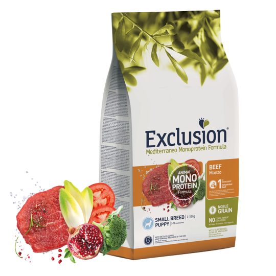 EXCLUSION MEDITERRANEO PUPPY BEEF SMALL 2KG
