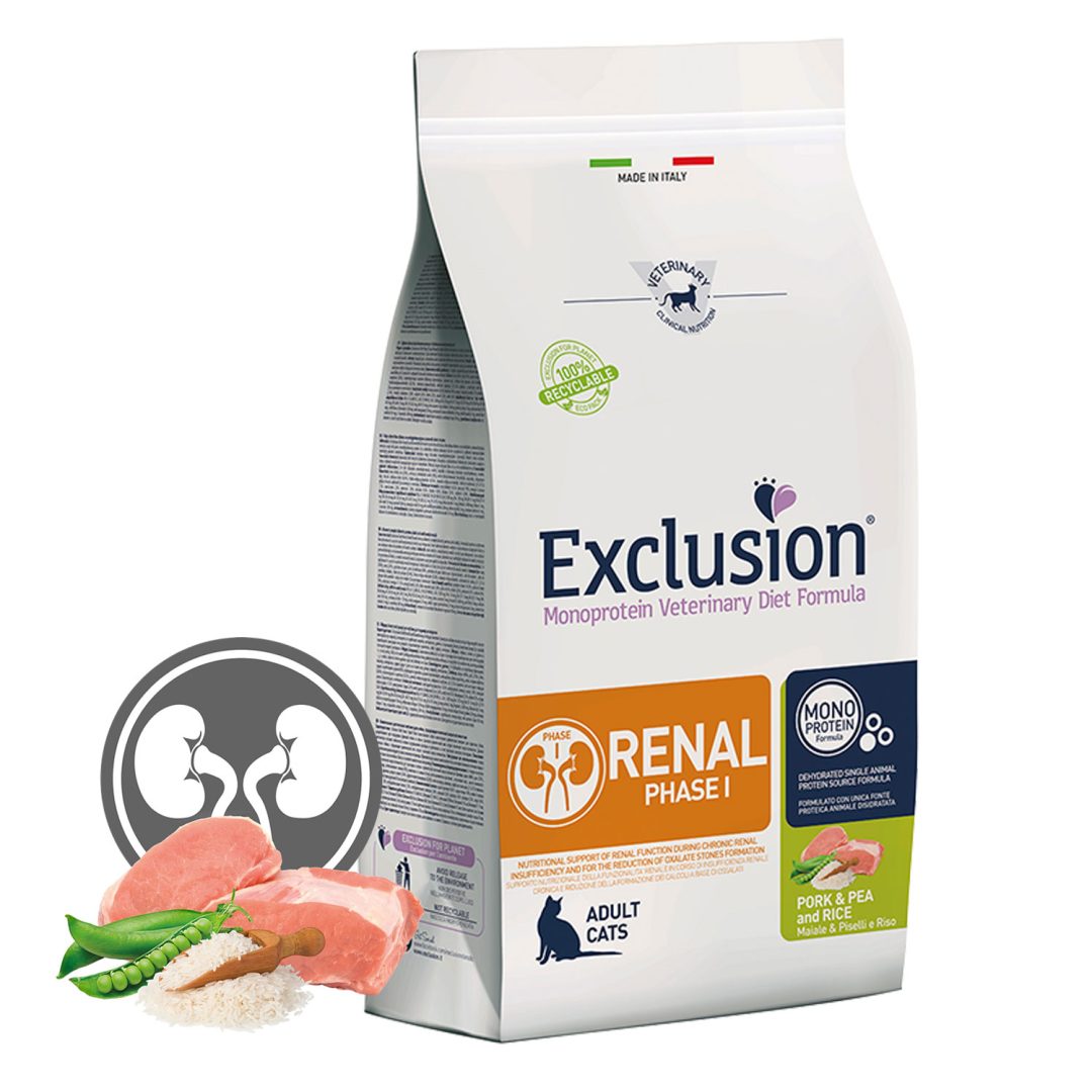 EXCLUSION RENAL CAT PORK & PEA AND RICE PHASE I
