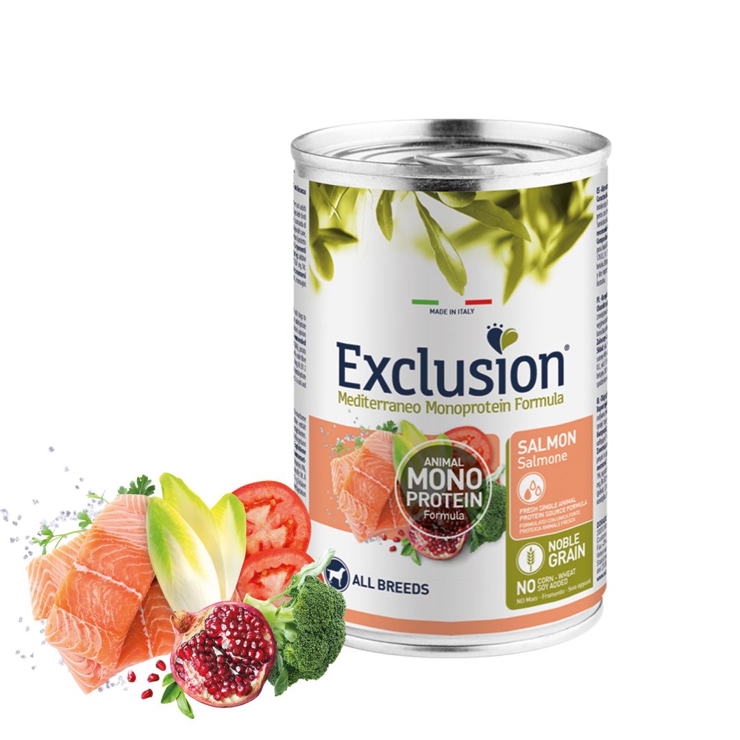 EXCLUSION MEDITERRANEO ADULT SALMON 400g