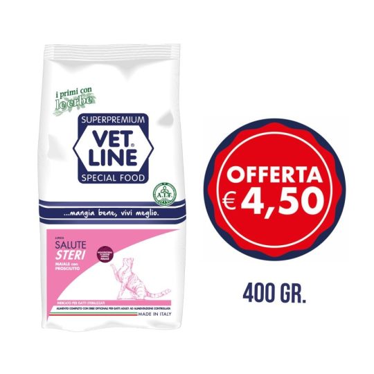 VETLINE STERI Maiale con Prosciutto 400g
