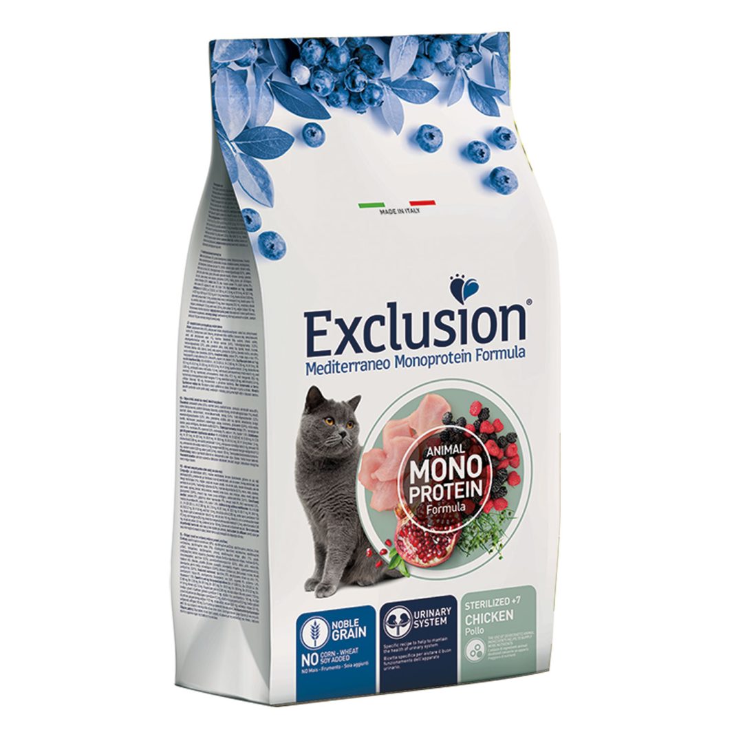 EXCLUSION MEDITERRANEO CAT STERILIZED +7 CHICKEN 400g