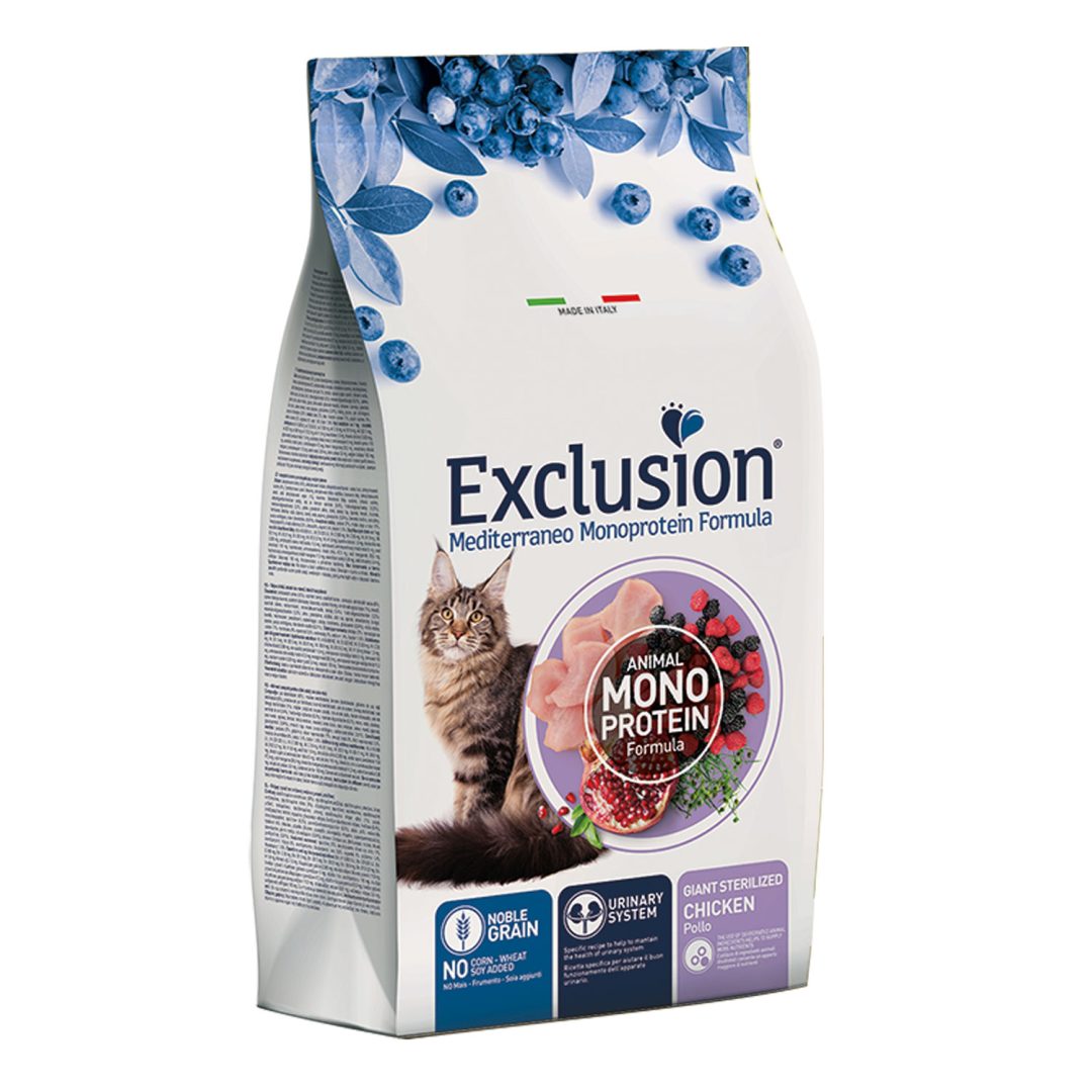 EXCLUSION MEDITERRANEO CAT GIANT STERILIZED CHICKEN 1,5KG