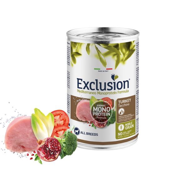 EXCLUSIO MEDITERRANEO ADULT TACCHINO 400g