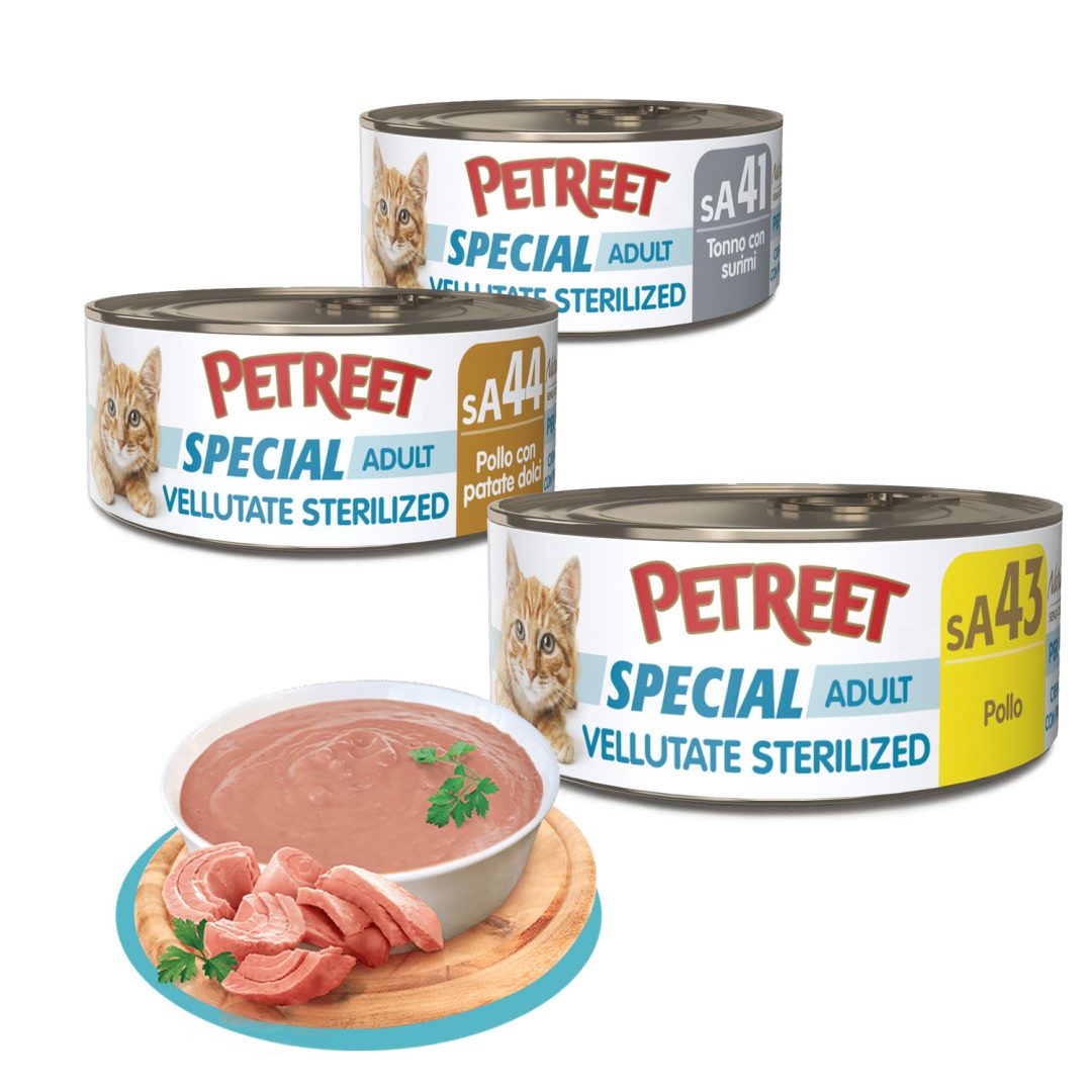 PETREET Vellutate sterilized scatolette 70g