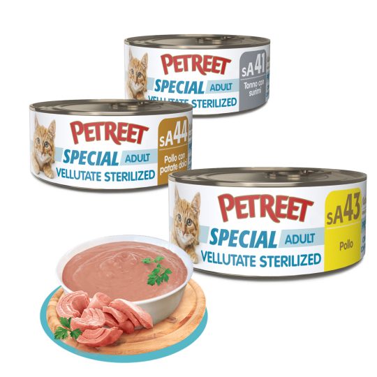 PETREET Vellutate sterilized scatolette 70g