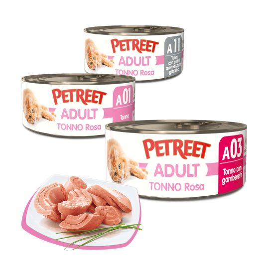 PETREET Tonno Rosa scatolette 70g