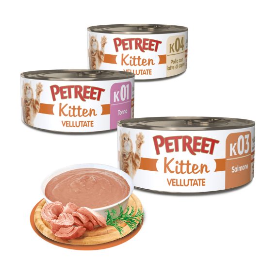 PETREET Vellutate Kitten scatolette 70g