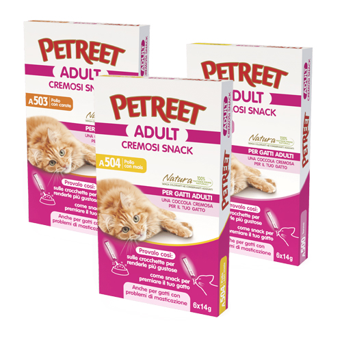 PETREET Cremosi Snack 6x14g