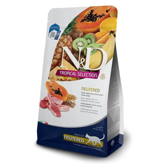 N&D TROPICAL SELECTION NEUTERED ADULTO AGNELLO