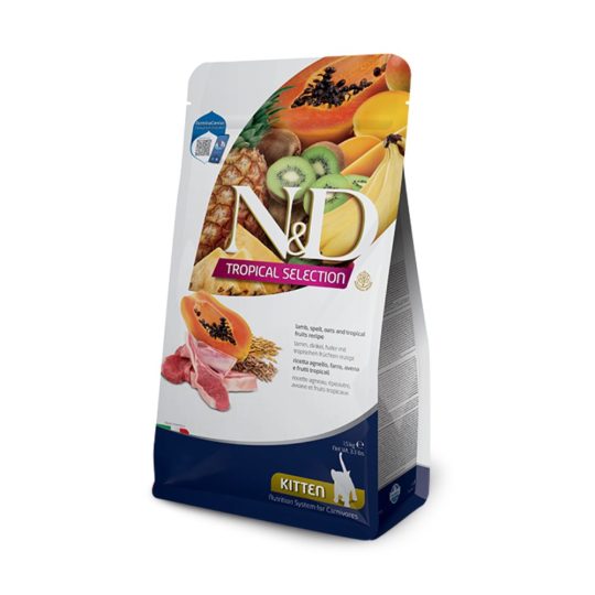 N&D CAT TROPICAL SELECTION KITTEN AGNELLO 1.5Kg (1)