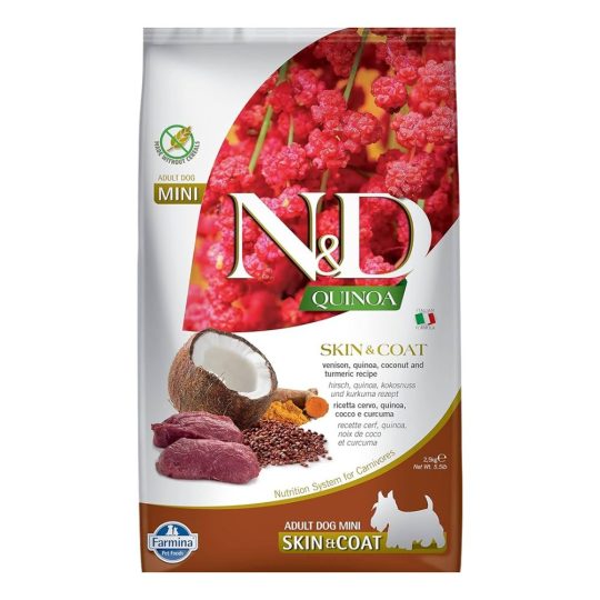 N&D NEUTERED ADULT SKIN&COAT CERVO QUINOA COCCO E CURCUMA