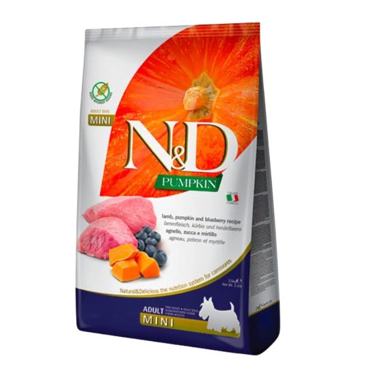 N&D PUMPKIN NEUTERED ADULT AGNELLO ZUCCA E MIRTILLI 2.5KG