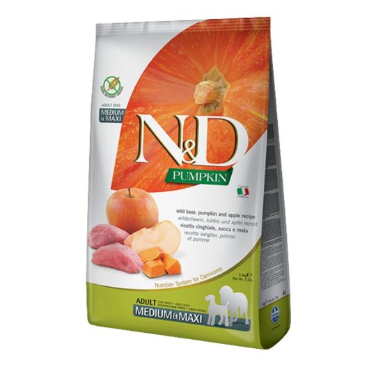 N&D PUMPKIN NEUTERED ADULT MEDIUM&MAXI CINGHIALE ZUCCA E MELA 2.5KG