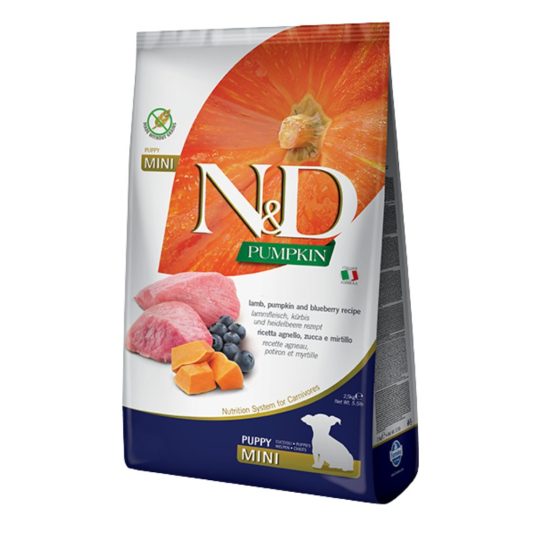 N&D PUMPKIN NEUTERED PUPPY AGNELLO ZUCCA E MIRTILLI