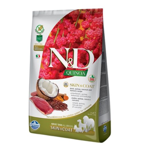 N&D QUINOA ADULT SKIN&COAT ANATRA 2.5KG