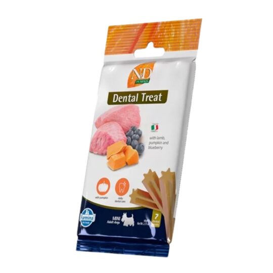 Farmina Snack Cane Mini Adult Pumpkin Dental Treat Agnello 60g
