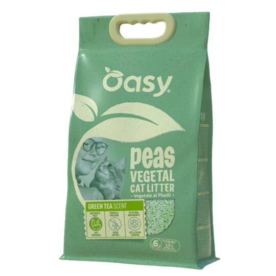 OASY Lettiera Vegetale PISELLI GREEN TEA 6LT