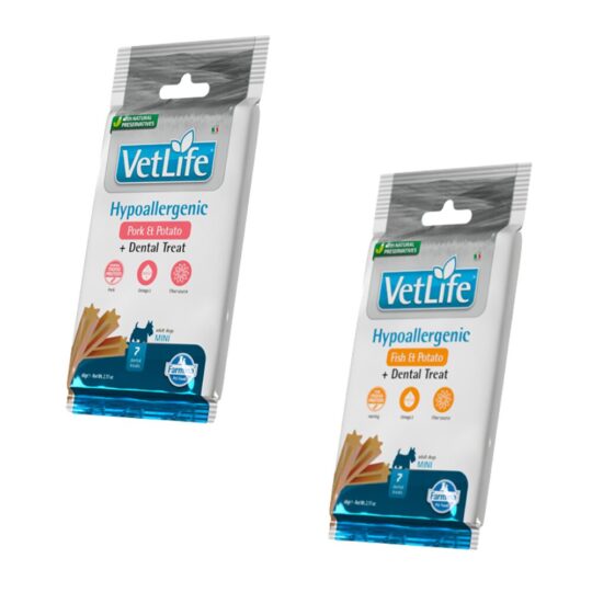 VetLife Hypoallergenic+Dental Treat Adult Mini 60g
