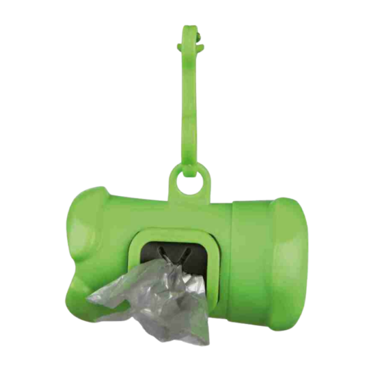 Trixie Distributore di Sacchetti Igienici in Plastica Verde
