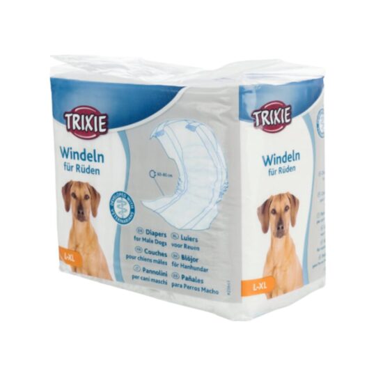 Trixie Pannolini a Fascia per Cani Maschi taglia L-XL da 12 pz