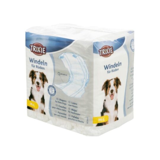 Trixie Pannolini a Fascia per Cani Maschi taglia M-L da 12 pz
