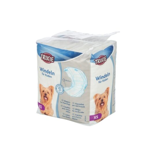 Trixie Pannolini a Fascia per Cani Maschi taglia XS da 12 pz